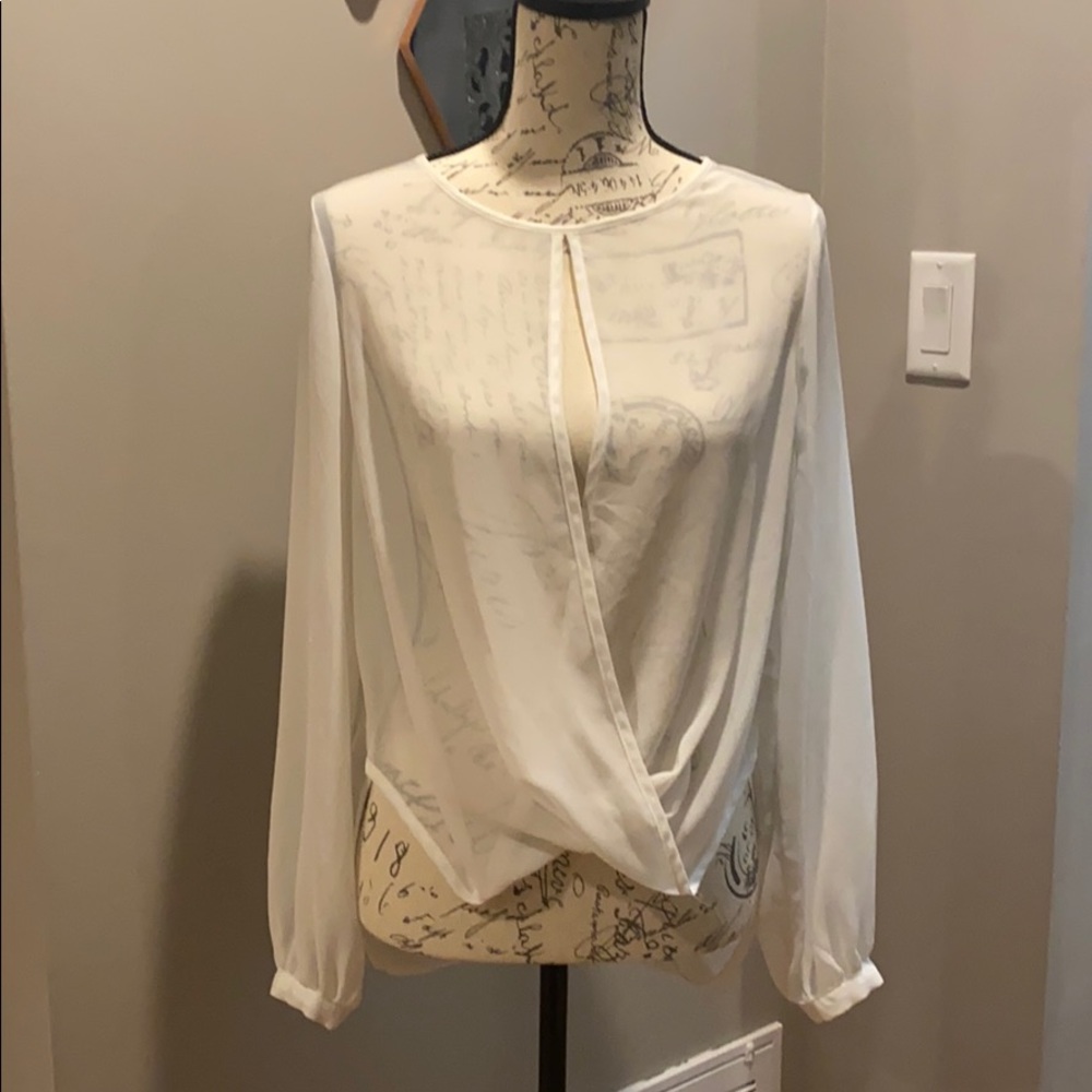 Topshop drape blouse
